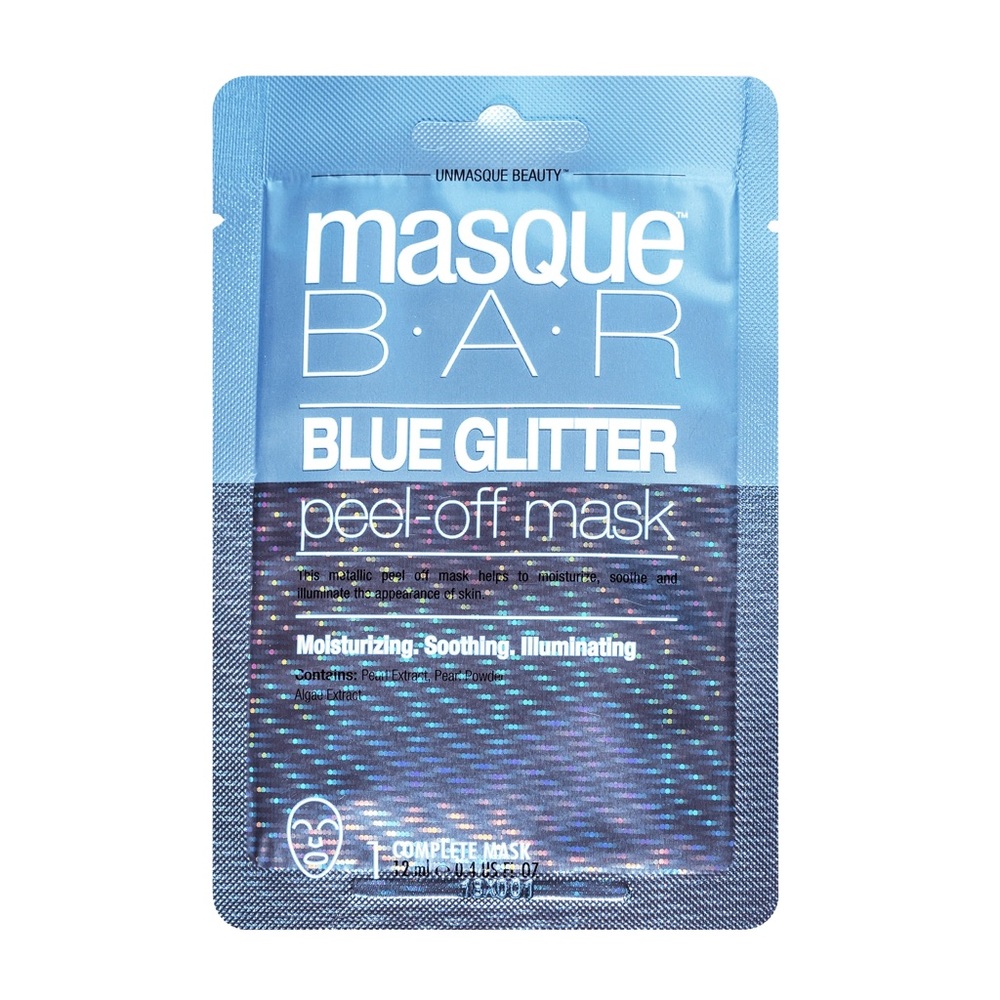 🆕 Masque Bar Blue Glitter Peel Off Mask (2 packs)